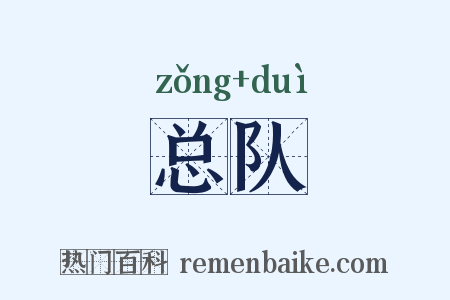 总队是什么意思的图片